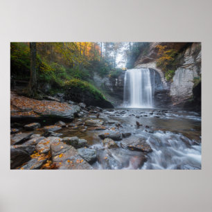 Affiche Les cascades   Regard sur les chutes de verre