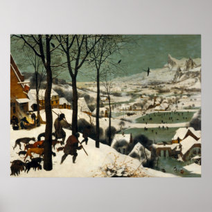 Affiche Les Chasseurs dans la neige Pieter Bruegel