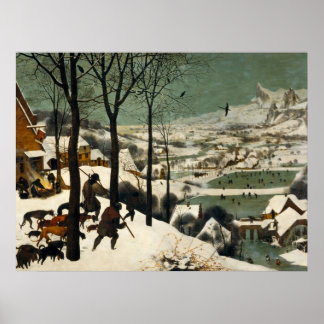 Affiche Les Chasseurs dans la neige Pieter Bruegel