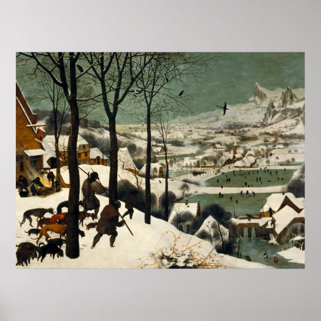 Affiche Les Chasseurs dans la neige Pieter Bruegel (Devant)