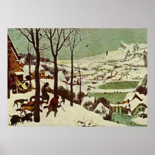 Affiche Les chasseurs de Pieter Bruegel dans la neige - 15