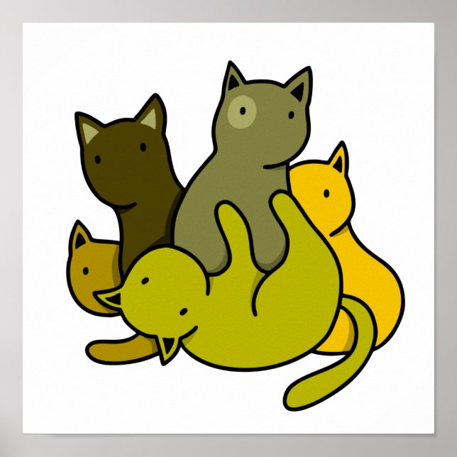 Affiche Les chatons d'olive (Devant)