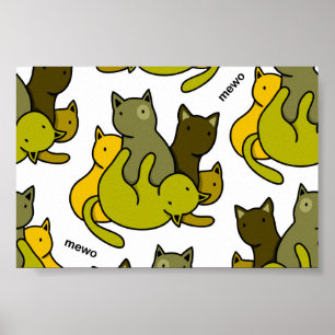 Affiche Les chatons d'olive