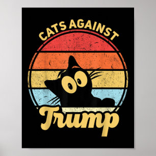 Affiche Les chats contre Trump et les élections anti-Trump