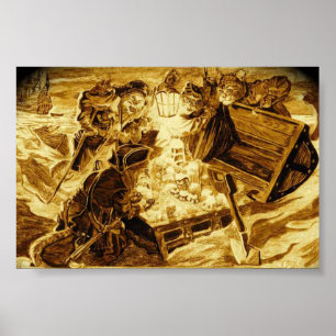 Affiche Les Chats Pirates Trouvent Le Loot