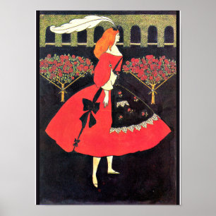 Affiche Les Chaussons de Cendrillon par Audrey Beardsley