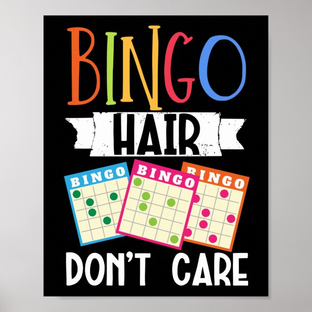 Affiche Les Cheveux De Bingo Ne S'Intéressent Pas Amusants (Devant)