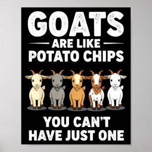 Affiche Les chèvres drôles sont comme des chips de tato, v