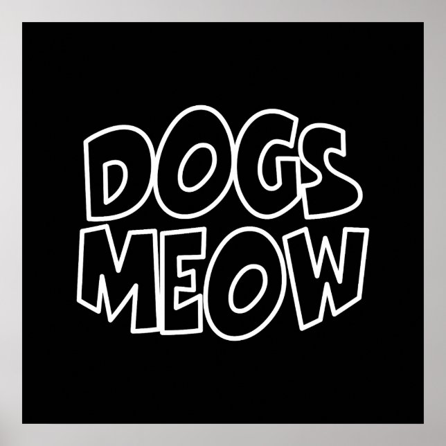 Affiche Les chiens miaulent (Devant)