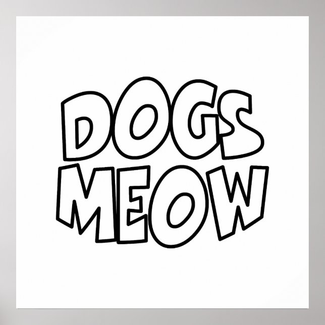 Affiche Les chiens miaulent (Devant)