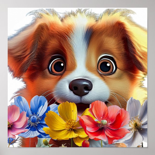 Affiche Les chiens sont de mignons chiens (Devant)