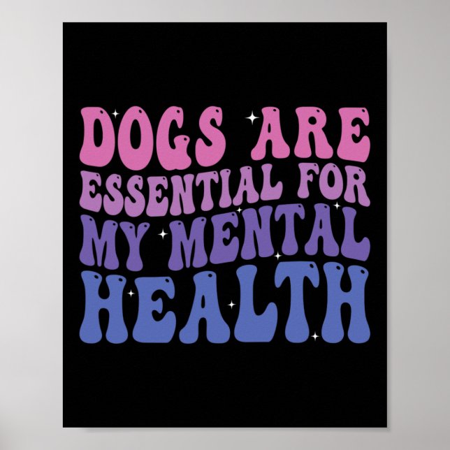Affiche Les Chiens super Sont Pour Ma Citation Sur La Sant (Devant)