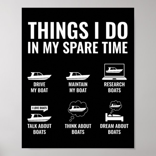 Affiche Les Choses Que Je Fais Dans Mon Temps De Secours B (Devant)