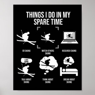Affiche Les Choses Que Je Fais Dans Mon Temps Libre