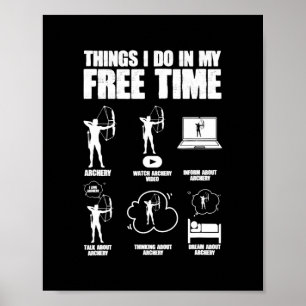 Affiche Les choses que je fais dans mon temps libre Bowhun