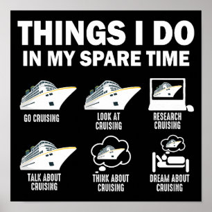 Affiche Les Choses Que Je Fais Dans Mon Temps Libre Croisi