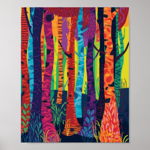 Affiche Les Chuchotements Électriques du Bosquet Prismatiq