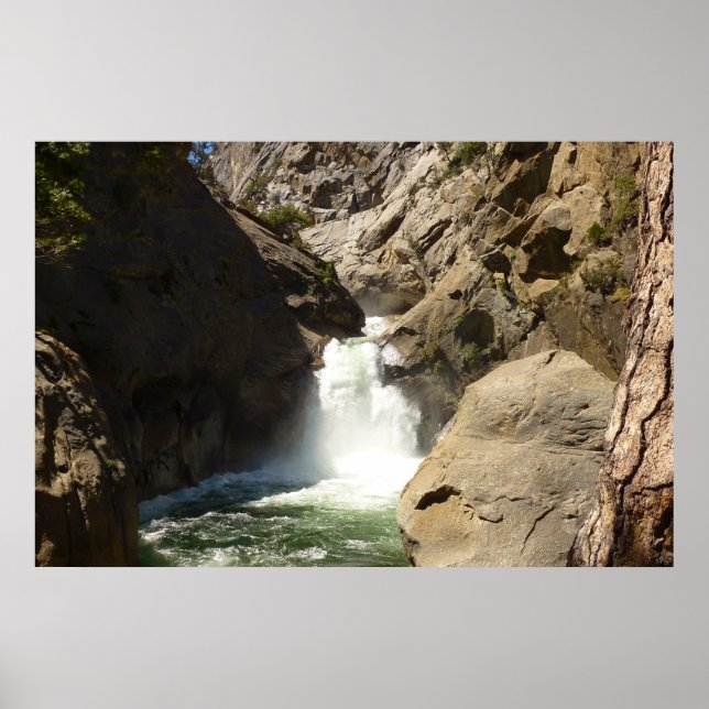 Affiche Les chutes de Roaring River dans le parc national  (Devant)