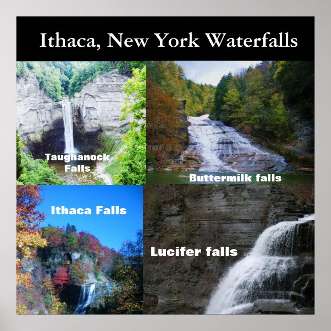 AFFICHE LES CHUTES D'ITHACA NEW YORK (Devant)
