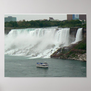Affiche Les chutes du Niagara du côté canadien