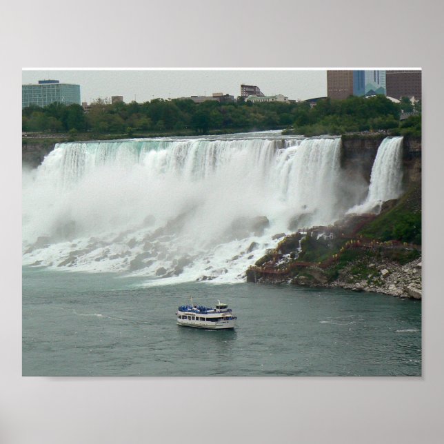 Affiche Les chutes du Niagara du côté canadien (Devant)