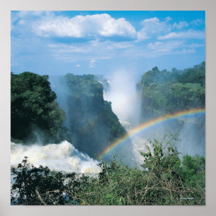 Affiche Les chutes Victoria, Zimbabwe