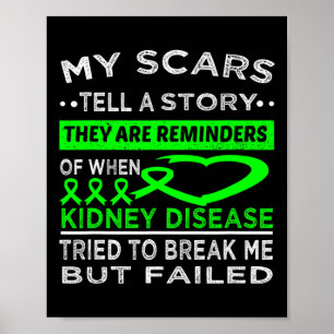 Affiche Les cicatrices racontent une histoire La maladie d