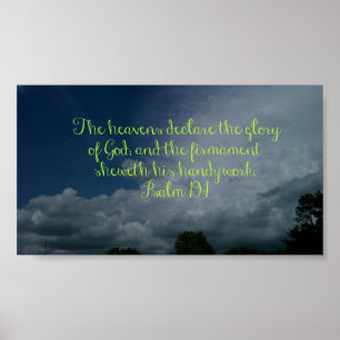 Affiche Les Cieux Déclarent Sa Gloire