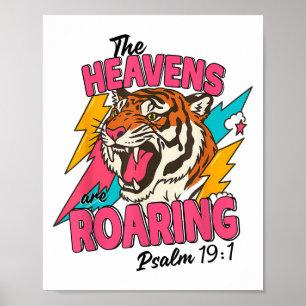 Affiche Les Cieux Sont Le Psaume Grave 19 1 Bible Verse Bo