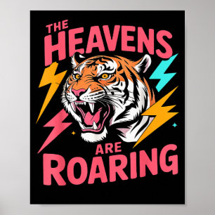 Affiche Les Cieux Sont Rugissants Psaume 19_1 Tiger Chréti