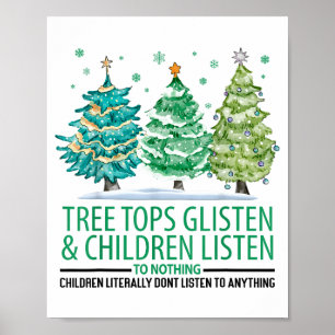 Affiche Les cimes des arbres brillent et les enfants n'éco