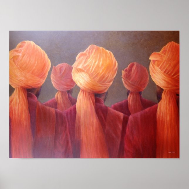 Affiche Les cinq têtes (Devant)