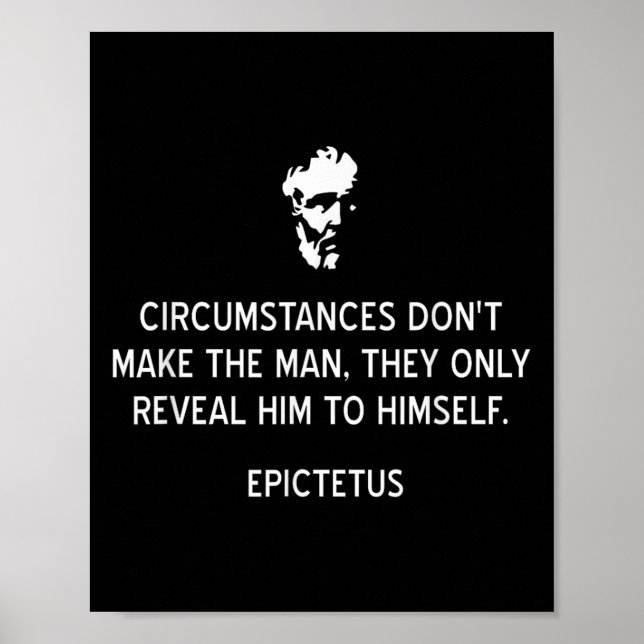 Affiche Les Circonstances De Citation De L'Épictète Stoïqu (Devant)