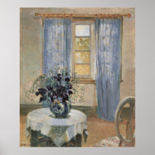 Affiche Les Clematis bleus d'Anna Ancher dans le Studio de