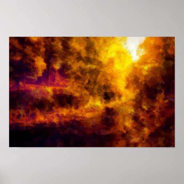 Affiche Les Colors d'autumn Landscape (Devant)