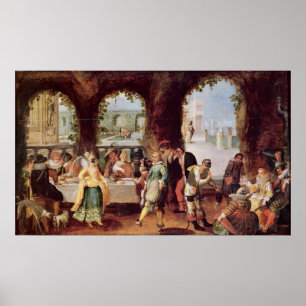 Affiche Les comédiens italiens