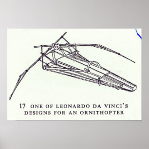 Affiche Les conceptions de Leonardo da Vinci pour un