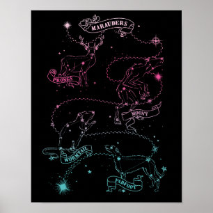 Affiche Les constellations animales des Marauders