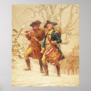 Affiche Les continentaux par Frank Blackwell Mayer 1875