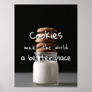 Affiche Les Cookies Rendent Le Monde Meilleur
