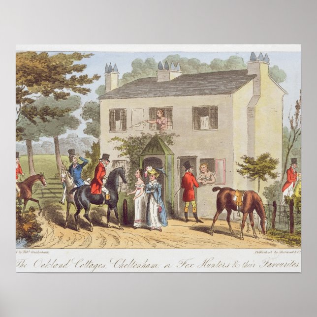 Affiche Les Cottages Oakland, Cheltenham ou Fox Hunters a (Devant)