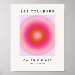 Affiche Les Couleurs 06 Lilac Et Rose Gradient Aura