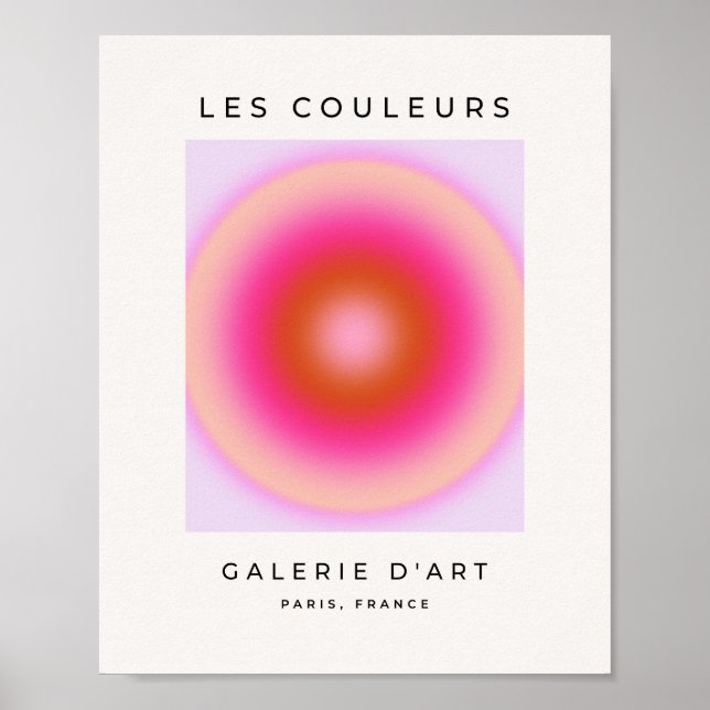 Affiche Les Couleurs 06 Lilac Et Rose Gradient Aura (Devant)