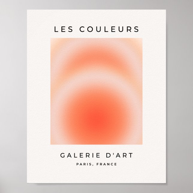 Affiche Les Couleurs 09 Orange Gradient Aura (Devant)