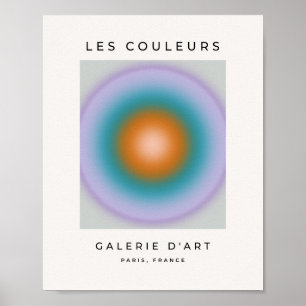 Affiche Les Couleurs 10 Dégradé de couleurs vives Aura
