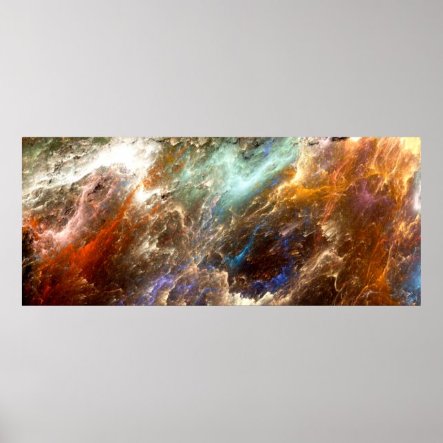 Affiche Les couleurs de la série, Peinture fantaisie. Arri (Devant)