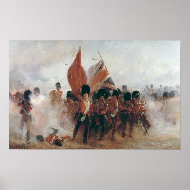 Affiche Les couleurs : l'avancée des Gardes Écossais (Devant)