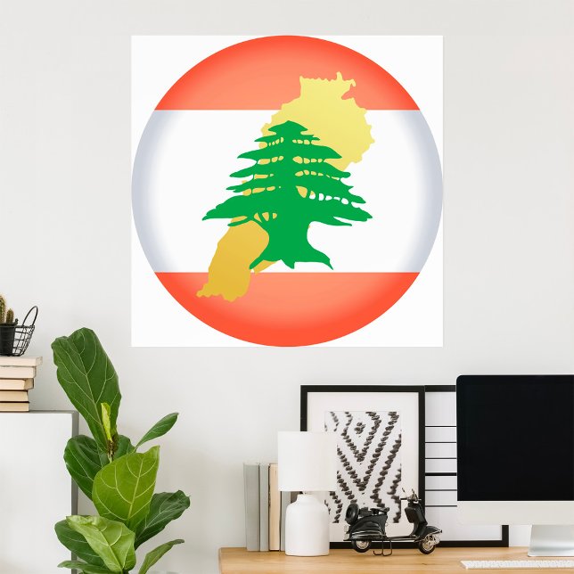 Affiche Les couleurs nationales du Liban (Créateur téléchargé)