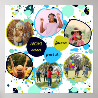 Affiche Les Couleurs Passées Et Futures ! Peinture verte