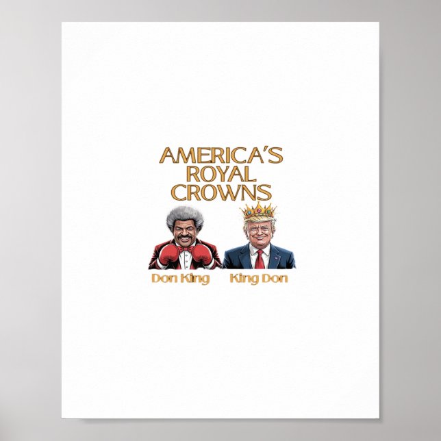 Affiche Les Couronnes d'Amérique et graphique de don (Devant)